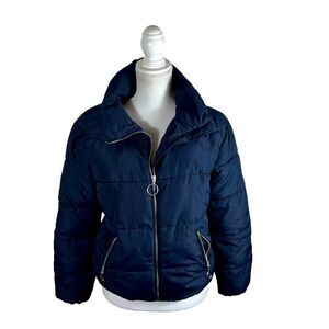 Barney’s New York Women’s Navy Blue Puffer Jacket